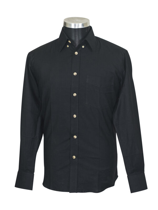 Black Button Down Top