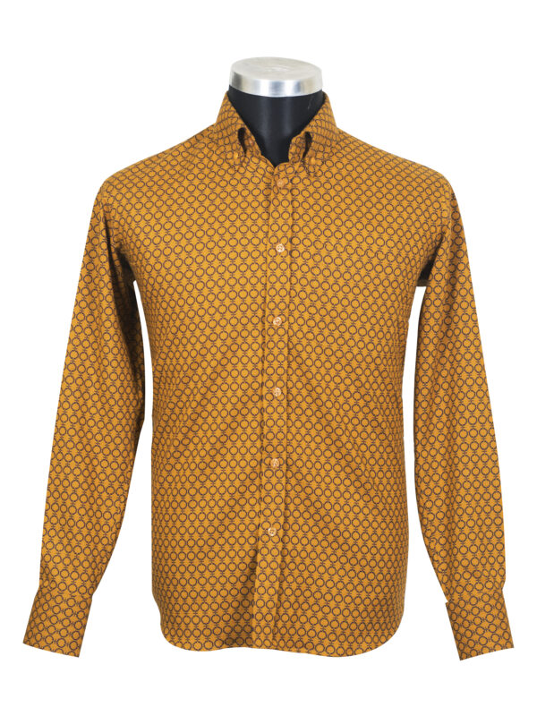 Black and gold store polka dot shirt