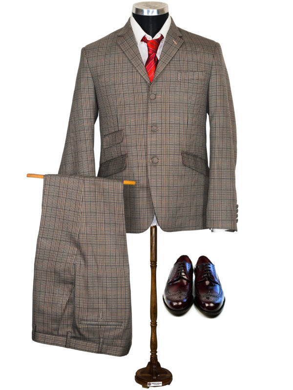 Mens Mod Suits | 60s Style Exclusive Pattern 3 Button Mod Suit