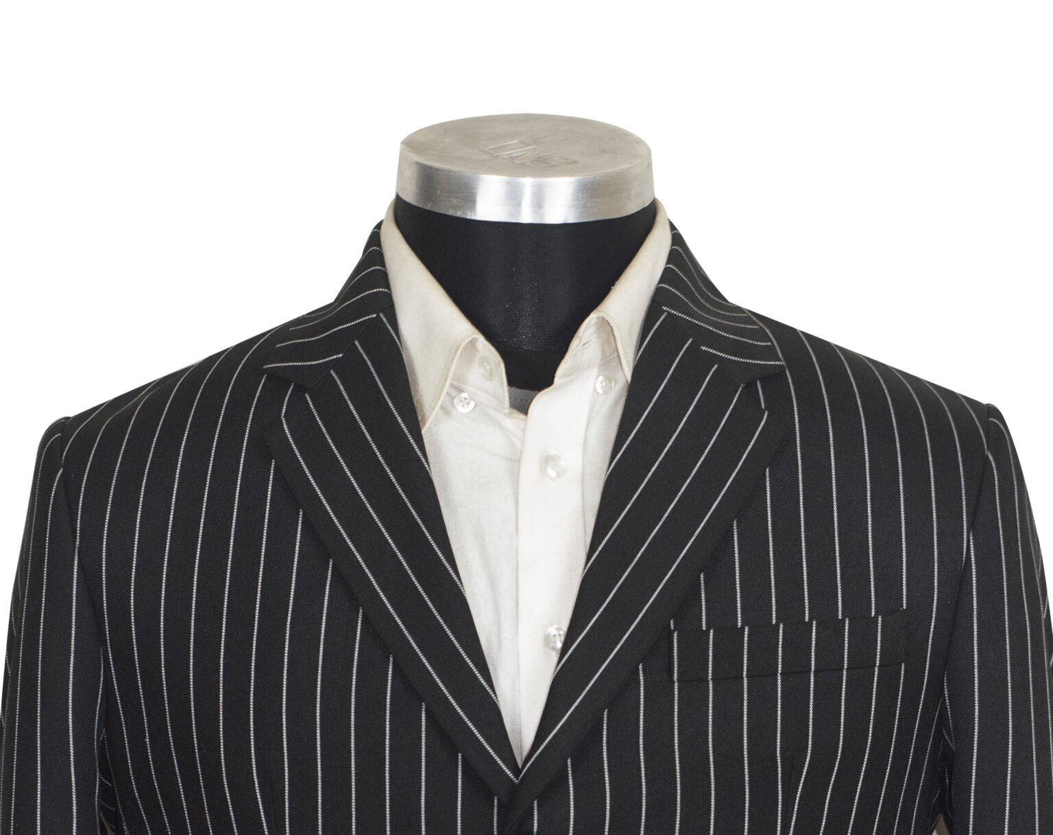 Striped Suit Vintage Style White In Black Pinstripe Mod Suits